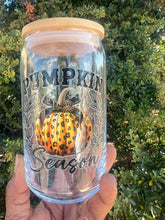Load image into Gallery viewer, “Pumpkin Season” Glass Can