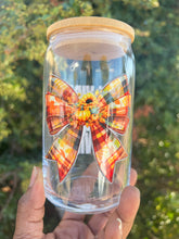 Load image into Gallery viewer, “Fall Vibes” Seasonal Glass Can