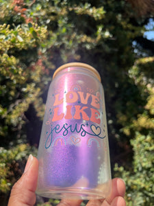 16 oz Retro Glass Can