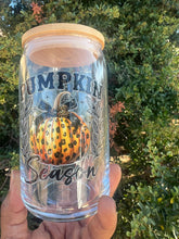 Load image into Gallery viewer, “Pumpkin Season” Glass Can