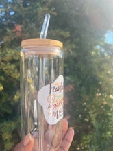 Load image into Gallery viewer, “Psalms 139:14” Glass Tumbler Can