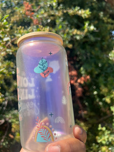 16 oz Retro Glass Can