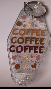 TRIPLE COFFEE KEYCHAIN