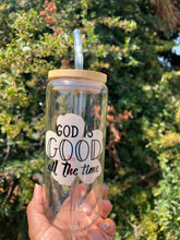 Load image into Gallery viewer, “God Is Good” Can Shaped Glass Cup