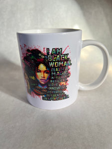 “I Am Black Woman” Mug