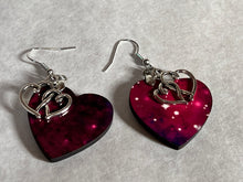 Load image into Gallery viewer, Galaxy Hearts earrings