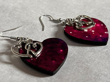 Load image into Gallery viewer, Galaxy Hearts earrings