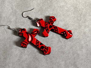 Paisley Cross earrings