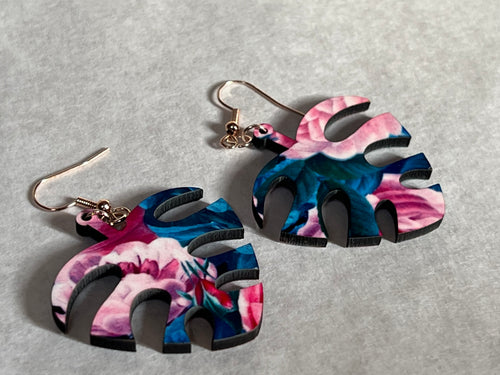 Tropical Leaf Cut earrings