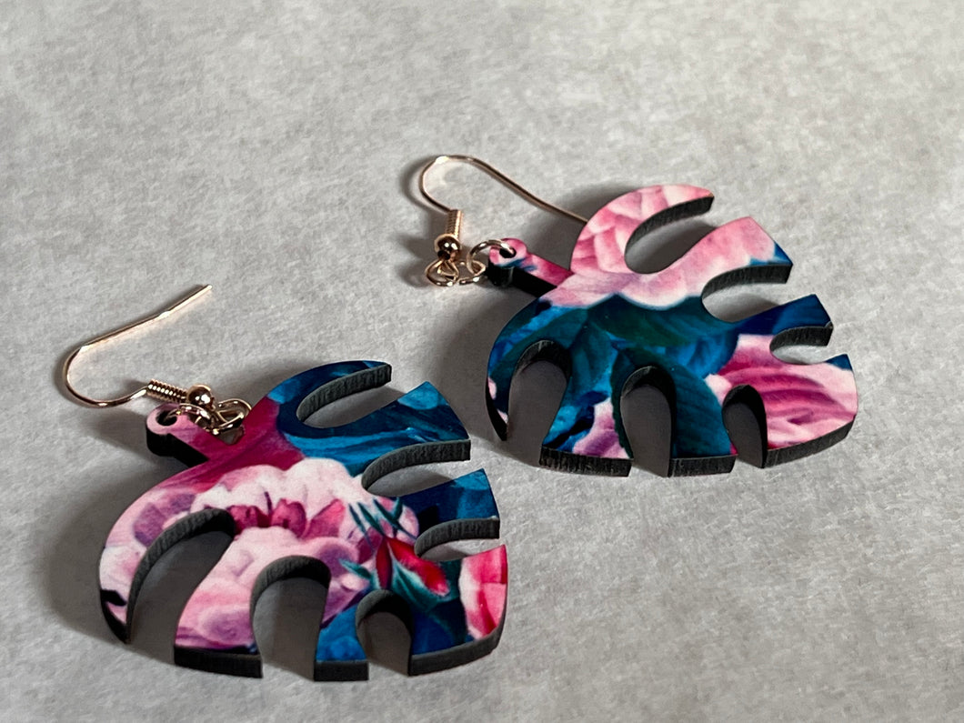Tropical Leaf Cut earrings