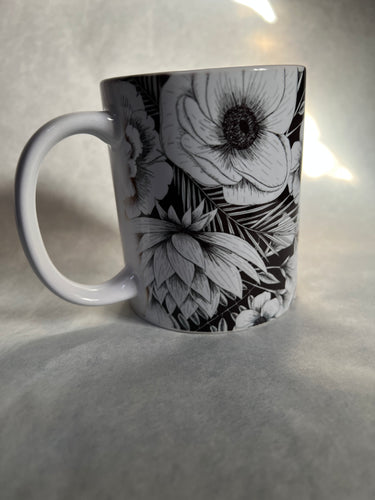 Black and White ceramic Mug