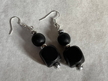 Load image into Gallery viewer, Black Wooden earrings