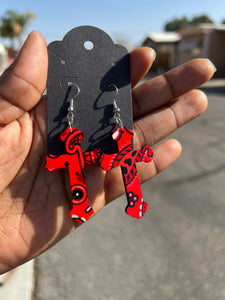 Paisley Cross earrings